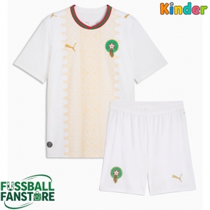 Marokko Replik Auswärtstrikot Kinder WM 2026 Kurzarm (+ Kurze Hosen)